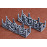 Sbs 3d037 1/35 Headsets And Throat Mikes For German Afvs Resin Kit