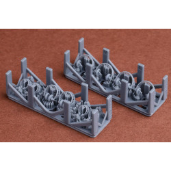 Sbs 3d037 1/35 Headsets And Throat Mikes For German Afvs Resin Kit