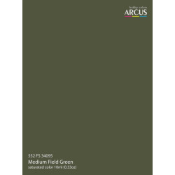 Arcus 552 Enamel Paint Fs 34095 Medium Field Green Saturated Color 10ml
