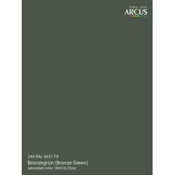 Arcus 244 Enamel Paint Ral 6031 F9 Bronzegrun Saturated Color 10ml