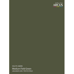 Arcus A552 Acrylic Paint Fs 34095 Medium Field Green Saturated Color 10ml