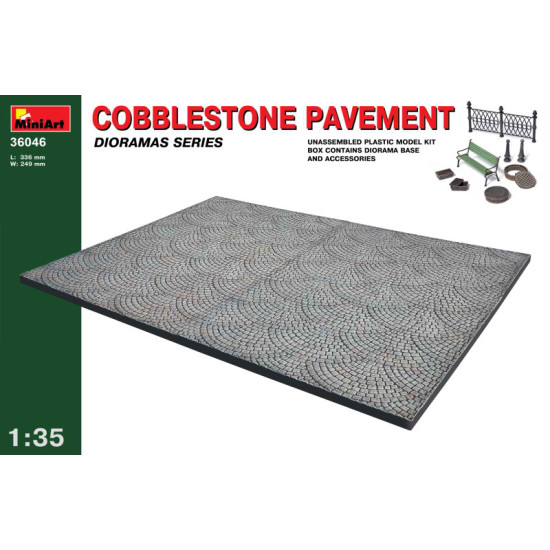Cobblestone Pavement 1/35 Miniart 36046