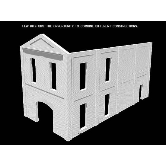 Industrial Building Sections. Module design. 1/35 Miniart 35546