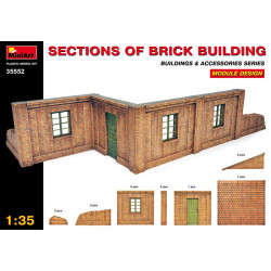 Sections of Brick Building. Module design. 1/35 Miniart 35552