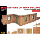 Sections of Brick Building. Module design. 1/35 Miniart 35552