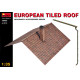 European Tiled Roof (made of Plastic) 1/35 Miniart 35555