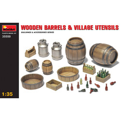 Wooden barrels 1/35 Scale Miniart 35550