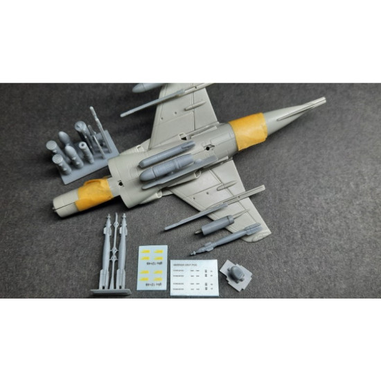 Rise144 Models Rm016 1/144 Harrier Gr7/9 Armament Kit Resin For Revell Kit