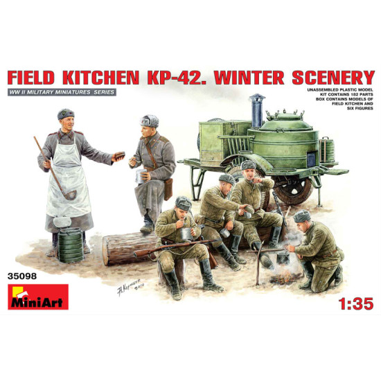 Field Kitchen KP-42. Winter Scenery 1/35 Miniart 35098