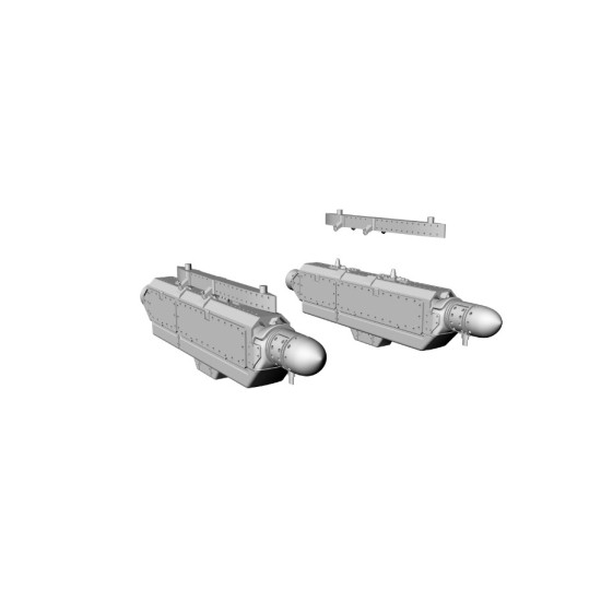 Rise144 Models Rm040 1/144 An/Alq 131 3 Band Deep Version For F-16 2x