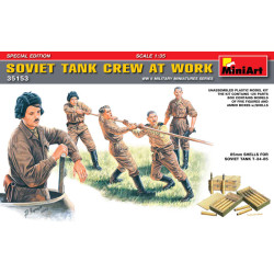 Soviet tank crew at work. Special Edition 1/35 Miniart 35153