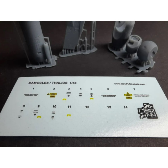 Rise144 Models Rm48003 1/48 Damocles Targeting Pod For Rafale W Pylon Revell And Hobby Boss