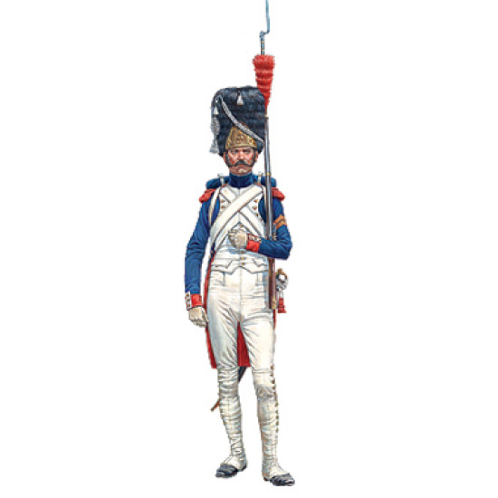Imperial guard French grenadier. Napoleonic Wars. 1/16 model kit MiniArt 16017