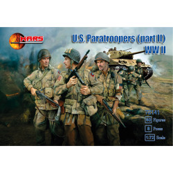 Mars Figures 72141 1/72 U.s Paratroopers Part Ii Ww Ii 40 Figures. 8 Poses