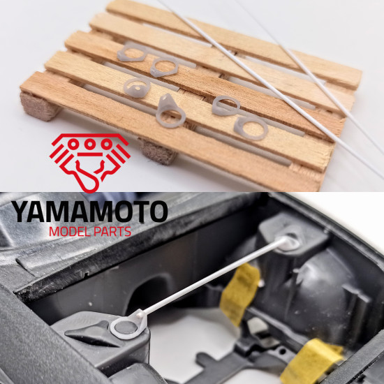 Yamamoto Ymptun52 1/24 Strut Bar Set Upgrade Set Resin Kit