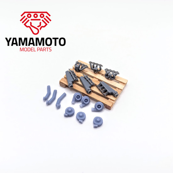 Yamamoto Ymptun56 1/24 Turbo Kit For 4-cyl Engine Upgrade Set Resin Kit