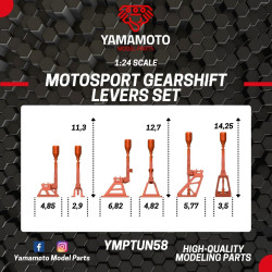 Yamamoto Ymptun58 1/24 Set Of Sports Gearshift Levers Upgrade Set Resin Kit