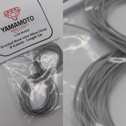 Yamamoto Ymptun65 1/24 Braided Hose Line Silver/Gray 0,6mm 2m