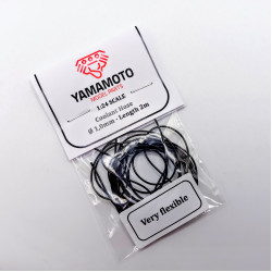 Yamamoto Ymptun77 1/24 Coolant Hose Black 1,0mm 2m Upgrade Kit