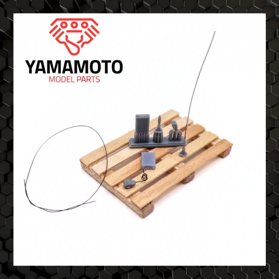 Yamamoto Ymptun80 1/24 Cb Radio Set Upgrade Kit Resin Kit