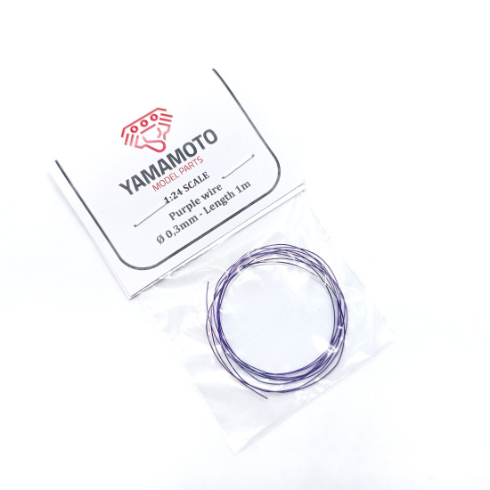 Yamamoto Ymptun83 1/24 Purple Wire 0,3mm 1m Upgrade Kit Resin Kit