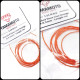 Yamamoto Ymptun90 1/24 Braided Hose Line Orange 0,3mm 1m Upgrade Kit