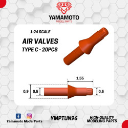 Yamamoto Ymptun96 1/24 Air Valves Type C 20pcs Upgrade Kit