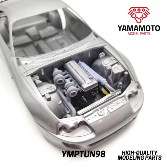 Yamamoto Ymptun98 1/24 Twin Turbo Kit 2jz Toyota Supra Tamiya 24123 Upgrade Kit