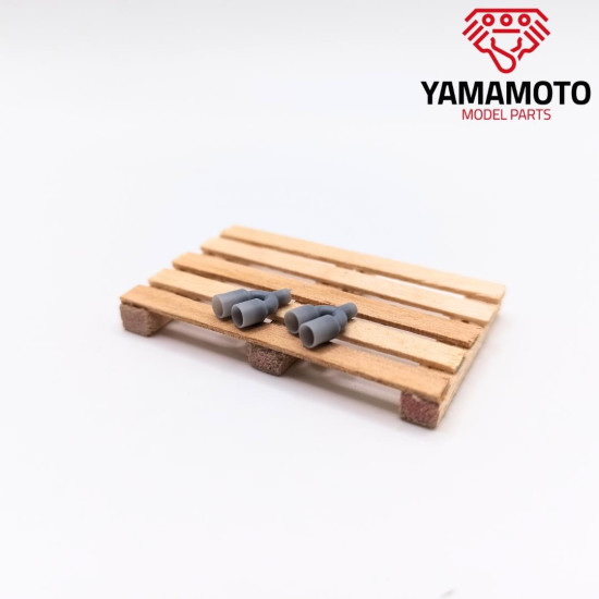 Yamamoto Ymptun99 1/24 Dual Muffler Tip Type 1 Upgrade Kit Resin Kit