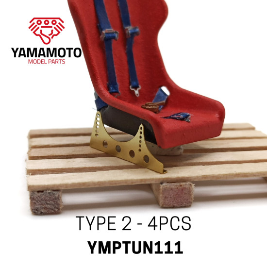 Yamamoto Ymptun111 1/24 Universal Racing Seat Mountings - Type 2