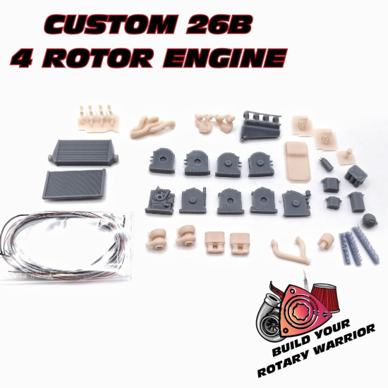 Yamamoto Ympeng3 1/24 Custom 26b 4-rotor Engine Upgrade Kit