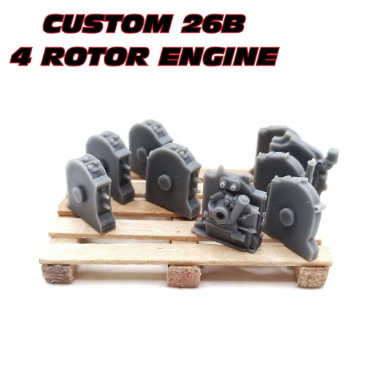 Yamamoto Ympeng3 1/24 Custom 26b 4-rotor Engine Upgrade Kit