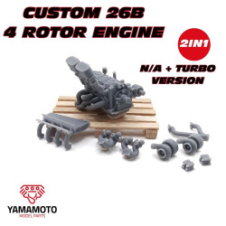 Yamamoto Ympeng3 1/24 Custom 26b 4-rotor Engine Upgrade Kit