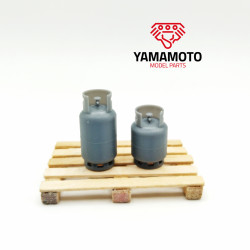 Yamamoto Ympgar14 1/24 Gas Cylinder Set Propan-butan Resin Kit