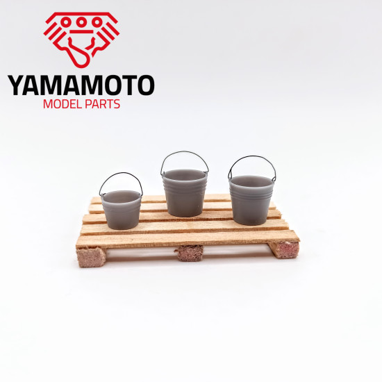 Yamamoto Ympgar19 1/24 Garage Set 5 Buckets Accessories Resin Kit
