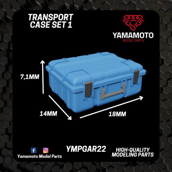 Yamamoto Ympgar22 1/24 Transport Case Set 1 Type A Resin Kit