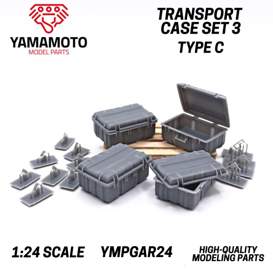 Yamamoto Ympgar24 1/24 Transport Case Set 3 Type C Resin Kit