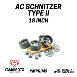 Yamamoto Ymprim9 1/24 Resin Wheels Ac Schnitzer Type Ii 18inch