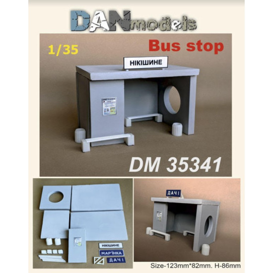 Dan Models 35341 1/35 Bus Stop Nikishine Size. 123mm 82mm. H86mm