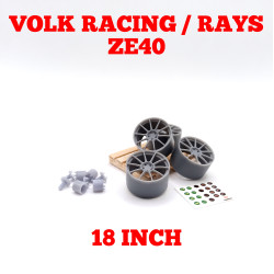 Yamamoto Ymprim13 1/24 Resin Wheels Rays Ze40 18inch And Decals