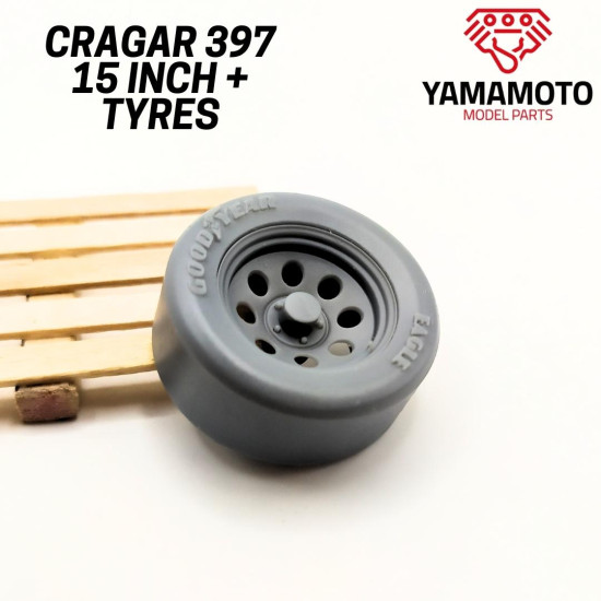 Yamamoto Ymprim15 1/24 Resin Wheels Cragar 397 15inch And Tyres