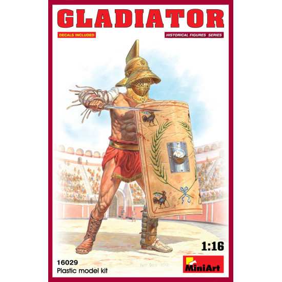 ROMAN GLADIATOR PLASTIC MODEL KIT SCALE 1/16 MINIART 16029