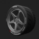 Yamamoto Ymprim19 1/24 Resin Wheels Semi Slick Tyres Type 1 For Our 18inch Rims