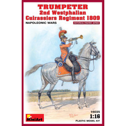 TRUMPETER 2ND WESTPHALIAN CUIRASSIERS REGIMENT 1809 NAPOLEONIC WARS PLASTIC MODEL KIT SCALE 1/16 MINIART 16035