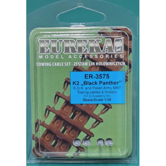 Eureka Er-3575 1/35 Set Of Tow Cables With Mounting Elements For The K2 Black Panther Tank