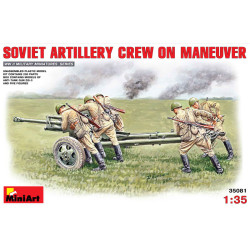 SOVIET ARTILLERY CREW ON MANEUVER 1/35 Miniart 35081