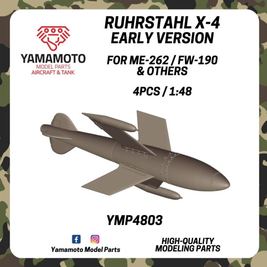 Yamamoto Ymp4803 1/48 Ruhrstahl X-4 Early Version