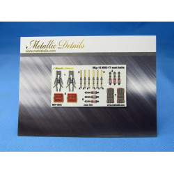 Metallic Details Mdp48003 1/48 Mig15 Mig17. Seat Belts Accessories Kit