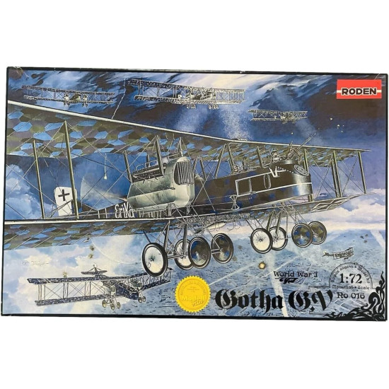 Roden 016 1/72 Gotha G.v German Biplane Bomber Gotha G.v Wwi Plastic Model