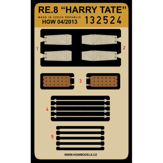 Hgw 132524 1/32 Seatbelts For Re.8 Harry Tate Accessories For Aircraft Hgw 132524 1/32 Seatbelts For Re.8 Harry Tate Accessories For Aircraft